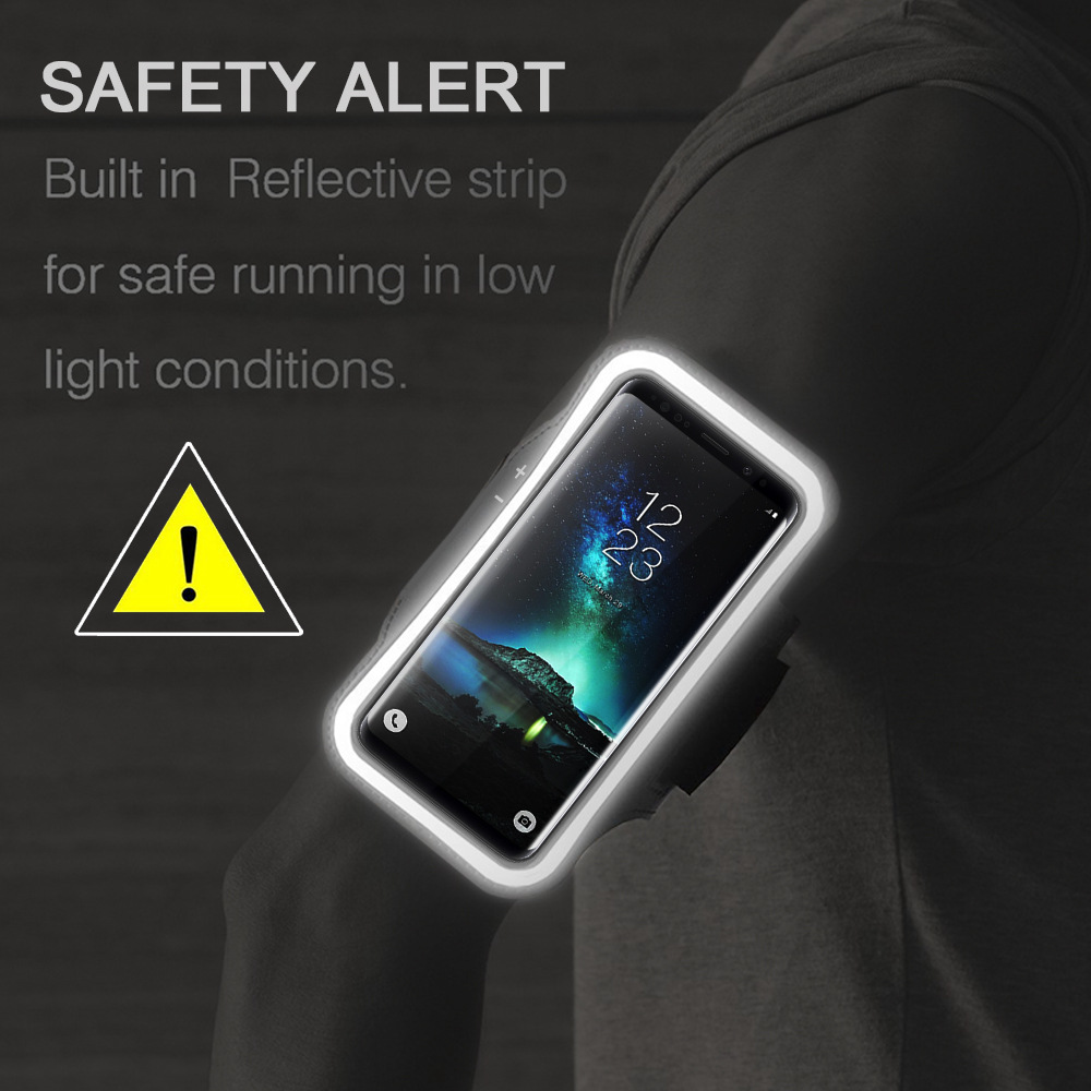 Jogging Yoga Fitness Reflective Samsung Galaxy & IPhone Series Armband Case 